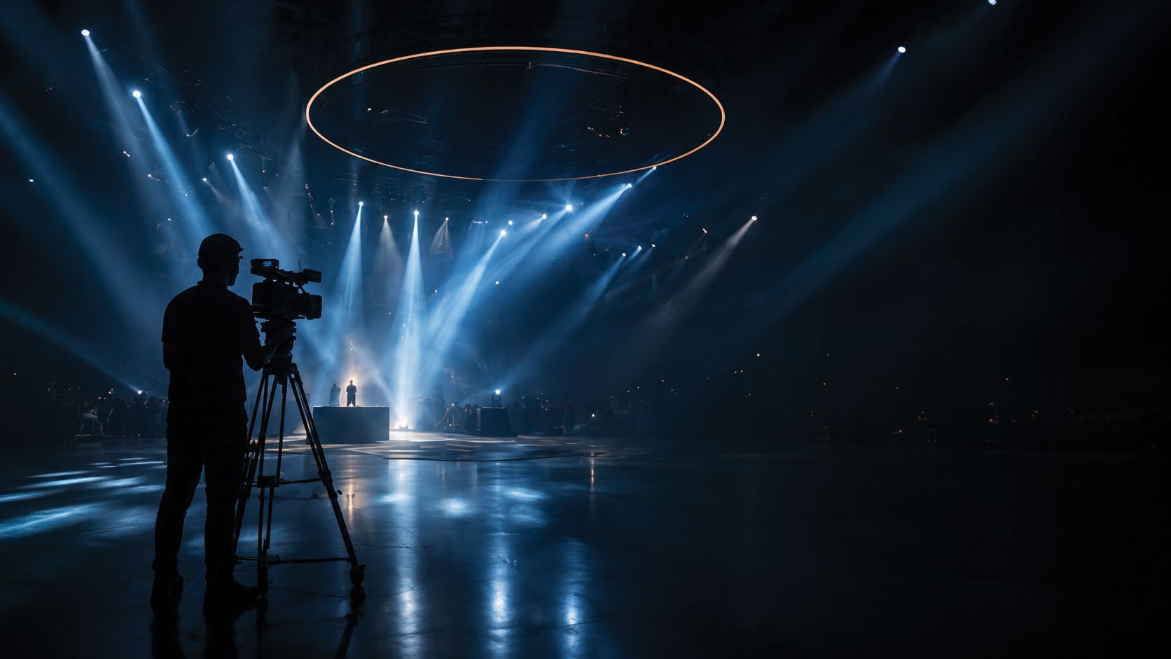Technical event production in progress